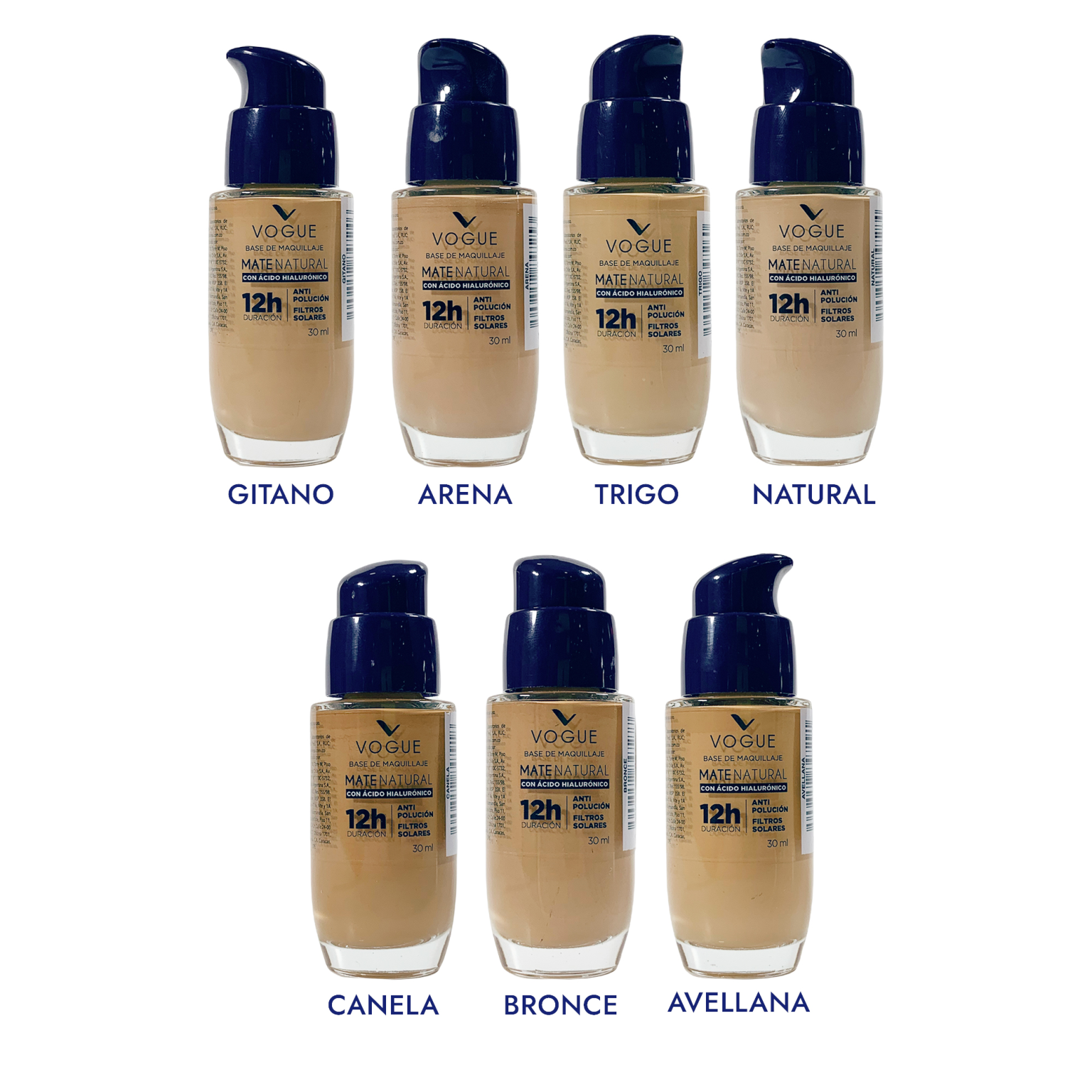 BASE MATE NATURAL CON ÁCIDO HIALURÓNICO VOGUE
